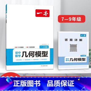 初中数学几何模型(7-9年级) [正版]2024一本初中数学函数应用题几何模型七八九年级专项训练计算题