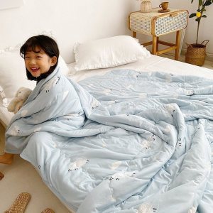 美帮汇幼儿园午睡用的儿童夏被可水洗100×150保暖空调被款春秋