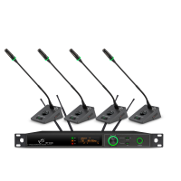 DEIYUS会议话筒真分集一拖四无线长杆麦克风BH-4600