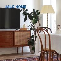 森美人生活 1.8m电视柜北欧樱桃木客厅矮边柜储物柜复古藤编移