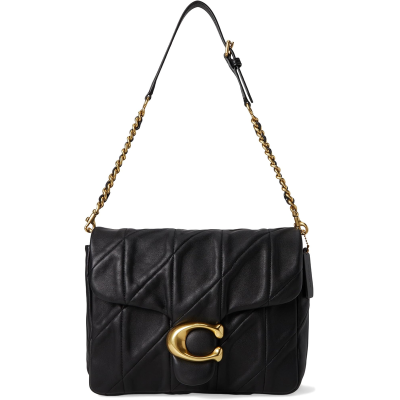 COACH女款钻石绗缝单肩包简约时尚可拆卸肩带轻便出行伴侣