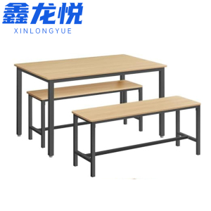 鑫龙悦餐桌一桌两凳 套