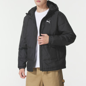 彪马(PUMA)羽绒服男装新款保暖上衣连帽防风运动羽绒外套防寒休闲服692811-02 ZP