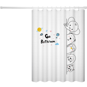 [补贴10%]卫生间浴室浴帘防水布套装免打孔洗澡间门帘窗帘防霉隔断挂帘淋浴