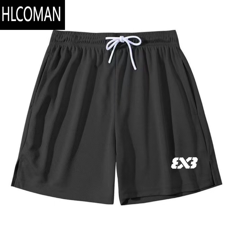 HLCOMAN美式篮球运动短裤男准3X3训练三分裤夏季速干排汗健身男四分短裤