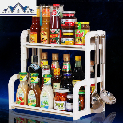 厨房置物架油盐酱醋厨具调味料用品用具小百货收纳刀架多层调料架 三维工匠