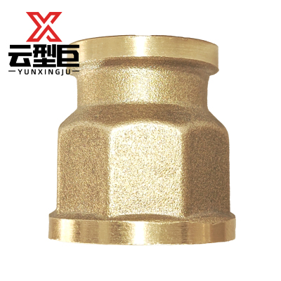 云型巨 铜变径直接 铜管件黄铜色管件 DN15*DN20 单位:个