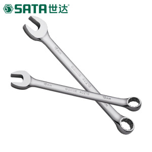 世达(SATA)全抛光两用扳手 开口扳手梅花两用扳手 27mm 40221 1把
