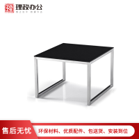 [理政]茶几 不锈钢钢化玻璃茶几 现代简约 方几