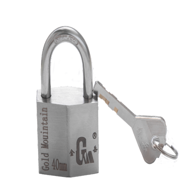 金岳 不锈钢挂锁菱形锁 BXG40mm 40*20*32mm (银色)