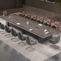 烤漆会议桌椅组合长条桌洽谈接待简约现代会议室