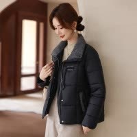 新款成熟妈妈装短款冬装棉服女显高显瘦中老年女士休闲冬装外套厚