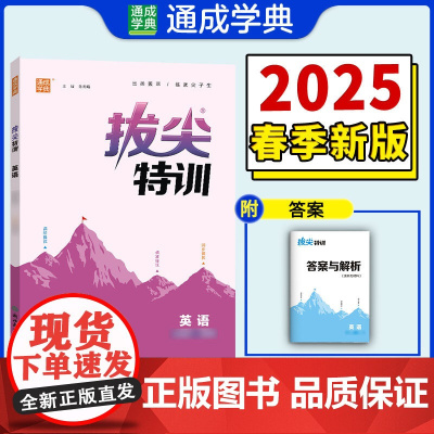 25春初中拔尖特训 英语9年级下·译林版江苏版 通成城学典