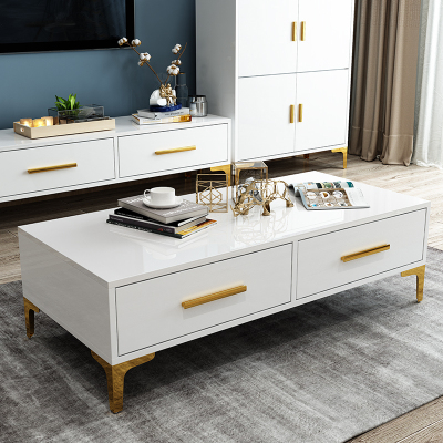 北欧电视柜茶几组合套装现代简约小户型客厅卧室轻奢后现代电视柜 130*60*40茶几配送+安装 组装