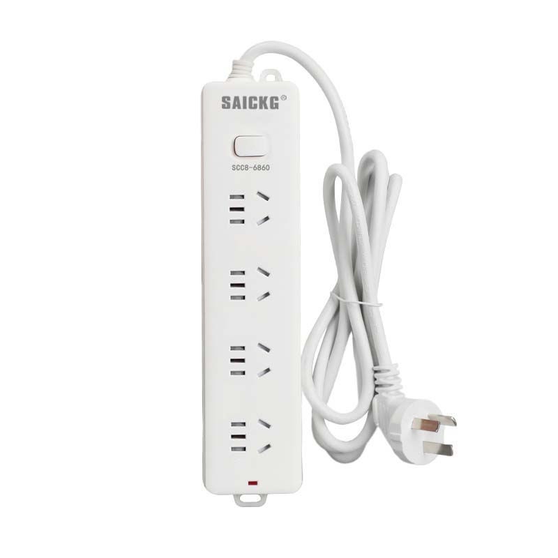 SAICKG SCC8-6860 四位5孔 1.8M 2500W 插排(单位:个)白