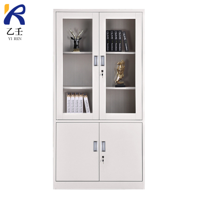 乙壬钢制办公文件柜铁皮柜矮柜资料密码带锁凭证档案员工储物更衣柜
