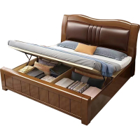 臻远 ZY-SMC-140 实木床 1.8*2.0米气压高箱 单位:1张