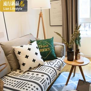 定做秋冬北欧沙发垫简约现代布艺巾四季通用坐垫防滑套垫子罩格调 三维工匠