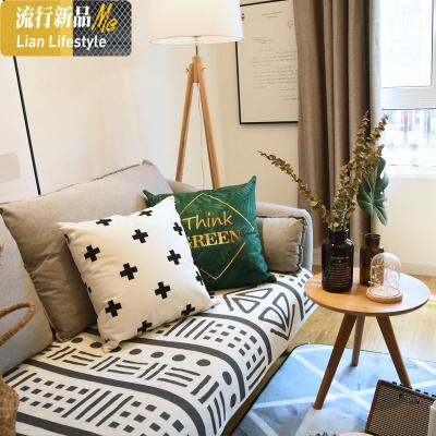 定做秋冬北欧沙发垫简约现代布艺巾四季通用坐垫防滑套垫子罩格调 三维工匠