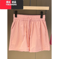 YIBUSHENG山本短裤季抽绳短裤女季松紧宽松阔腿裤休闲五分裤休闲裤女士