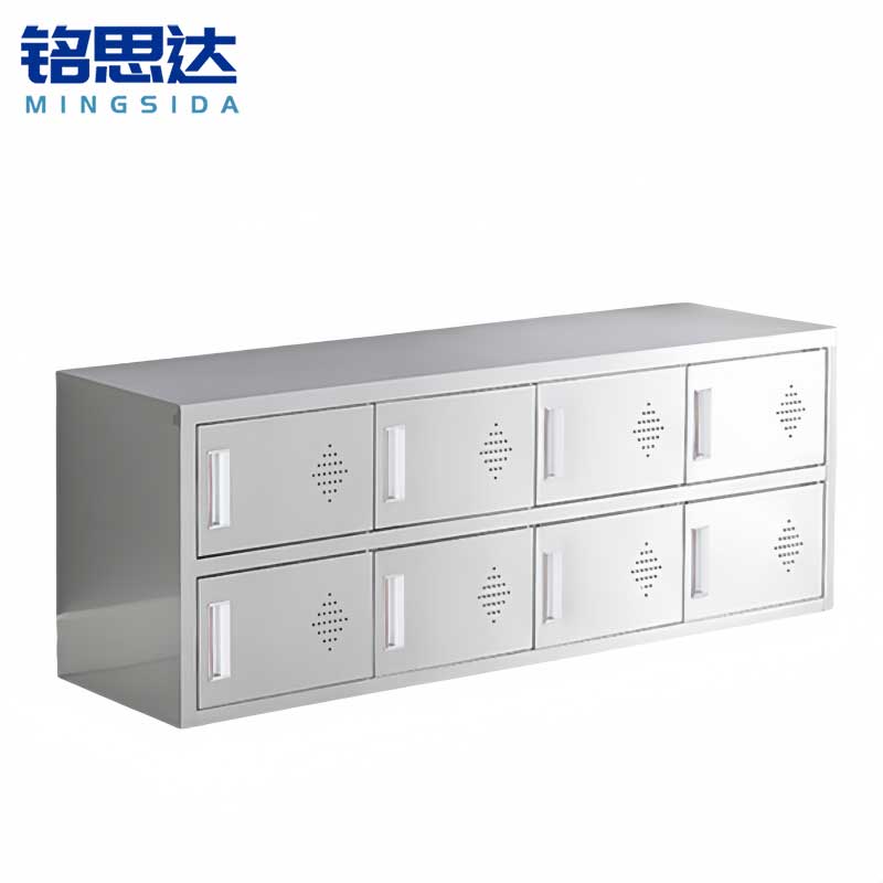 铭思达不锈钢鞋柜双面16门个
