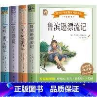 阅美寒假六年级必读4本 [正版]阅美寒假标准书目六年级下册鲁滨逊漂流记尼尔斯骑鹅旅行记汤姆索亚历险爱丽丝漫游奇境我和小素