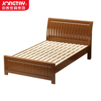 中泰(jongtay)1.0米实木床单人宿舍中式接待床 J-CDZ60