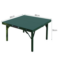 易企采 80*80CM作战折叠餐桌手提折叠式餐桌箱式餐桌钢板户外餐桌作战会议桌作训战桌