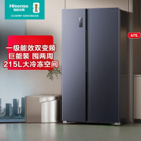 海信冰箱 BCD-611WFK1DPQ 双开门冰箱一级节能无霜超薄冰箱大容量611升变频电冰箱