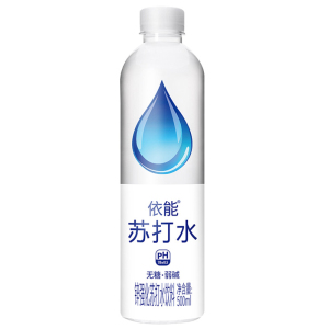依能苏打水饮料无糖无汽弱碱饮用水苏打水锌强化500ml*12瓶