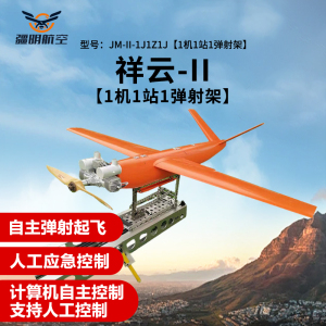 疆明航空 JM-II-1J1Z1J[1机1站1弹射架]固定翼 航模 无人飞行机 靶机训练机