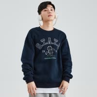 [1折价42.9元叠加优惠券]唐狮春季新款情侣卫衣男女圆领宽松加菲猫联名款情侣装潮in