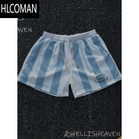 HLCOMANhell is heaven 夏季新款定制条纹短裤男美式休闲运动网眼四分裤