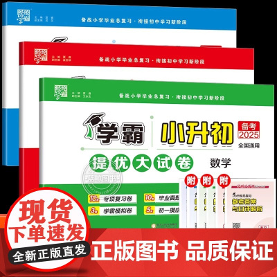 备考2025新版经纶学霸小升初提优大试卷总复习小学语文数学英语全套通用版六年级下册小升初真题卷子人教版必刷题摸底卷分班卷
