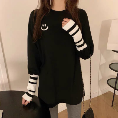 长袖T恤女秋韩国女装宽松上衣打底衫
