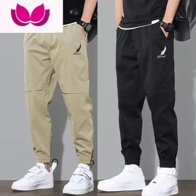 七斓新款青年工装裤少年束脚卫裤裤男士大码装宽松休闲裤