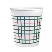 祥铁 一次性茶杯加厚水杯子水天缘办公室加硬纸杯家用商用热饮茶杯漏水100只 包