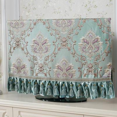 欧式电视机罩布艺60寸电视机盖布电视罩防尘罩55英寸50液晶电 爱尔兰电视机罩 55英寸可用(宽130cm*高80cm)