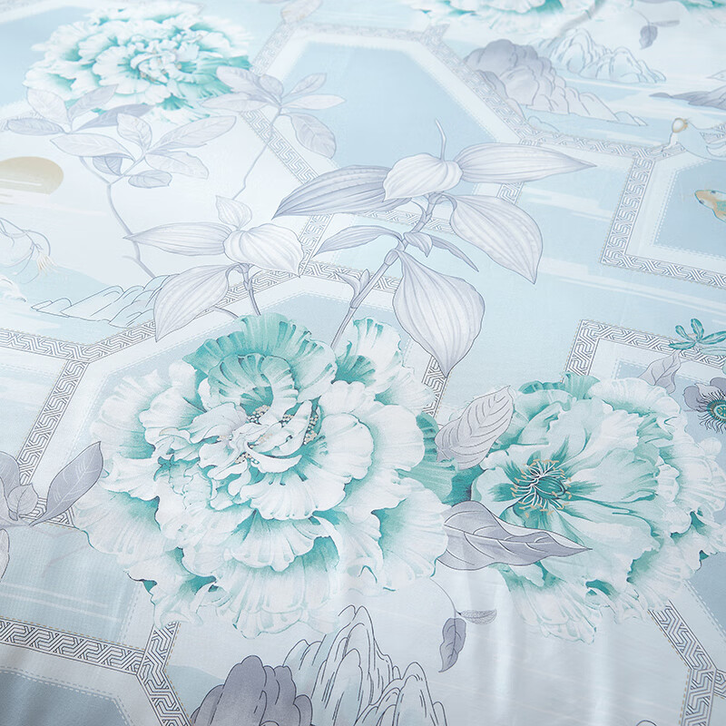 富安娜纯棉四件套江山如黛 203*229cm(单位:套) 丹青