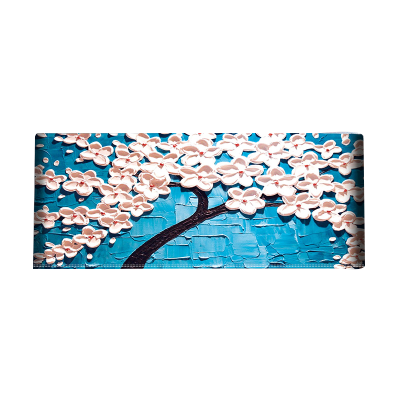 幸福派 挂机空调罩格力美的海尔挂机空调开机不取卧室1.5P挂式2P空调罩套盖布 4032蓝色发财树 80*20*35cm