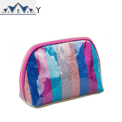 新款防水化妆包女彩色便携手拿包收纳袋旅行洗漱包浴兜精美 三维工匠收纳包