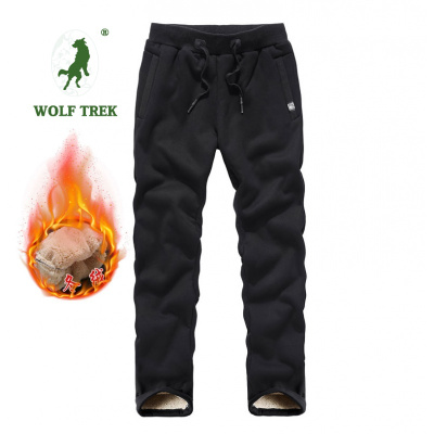 七匹狼国际公司授权WOLFTREK-男装秋冬运动裤男加绒加厚哈伦裤休闲裤羊羔绒卫裤保暖裤棉裤