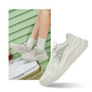 361°女鞋运动鞋新款网面透气老爹鞋鞋子轻便软底休闲鞋