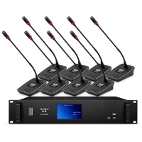 惠度(HuiDu)专业有线数字手拉手鹅颈会议麦克风 YH-880S(1+8)(销售单位:套)