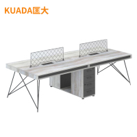 匡大 现代简约办公桌四人位职员桌电脑桌2.4米 KDT254