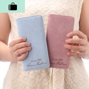 女士中长款韩版磨砂钱夹款式搭扣学生小工厂WO7ZP3钱包NEW LAKE