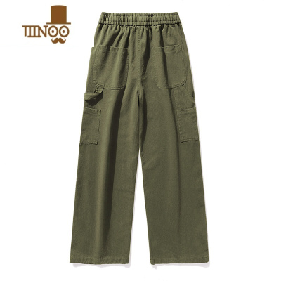 YANXU伐木工装裤子男款秋季日系宽松美式复古vibe直筒潮牌休闲长裤