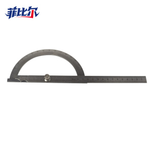 菲比尔加厚不锈钢直尺高精度刻度木工绘图家用测量平直尺工具