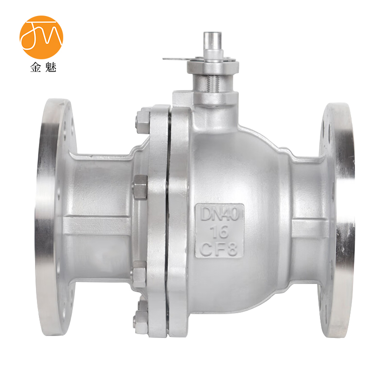 金魅 不锈钢手动法兰球阀 304不锈钢DN40重型 个