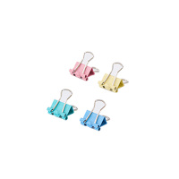 齐心COMIX耐用长尾夹办公神器商务设计白色票夹白钢夹子高效整理文件利器